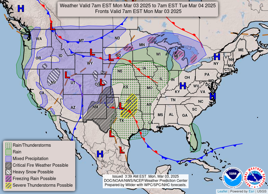 NW Weather March 3